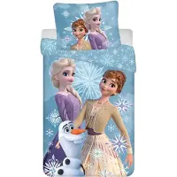 Disney Frozen Dekbedovertrek Sneeuwvlokje - Eenpersoons - 140 x 200 cm - Katoen