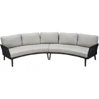 AVH-Collectie Primitivo hoek loungeset 2 delig antraciet aluminium