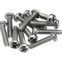 Fender 0994925000 montage­schroeven voor pickup/selector switch 6-32 x 16 mm – chroom (12 stuks)