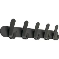 Van esch Wandkapstok Functionals KROK HJH Zwart, 60cm, 5 haken.