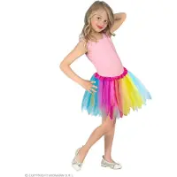 Widmann - Dans & Entertainment Kostuum - Dansen Op De Regenboog Eenhoorn Tutu 30 Centimeter Meisje - Multicolor - One Size - Carnavalskleding - Verkleedkleding