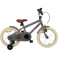 2Cycle BMX - Kinderfiets - 16 inch - Mat-Grijs - Jongensfiets -16 inch fiets