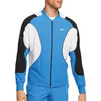 Nike Court Dri-FIT Advantage Running trainingsjas heren Blauw dessin M