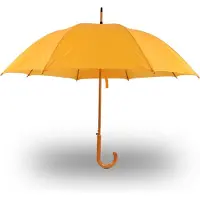 Discountershop Paraplu Geel- Gele Paraplu voor Volwassenen | Handmatig en Opvouwbaar | 98cm Diameter - Windproof