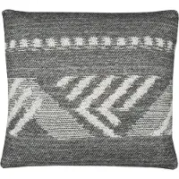 Malagoon Mochica Wool Sierkussen Decostripe - 45 x 45 cm Grijs