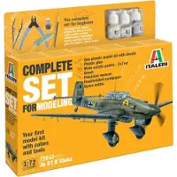 Italeri Modelbouwpakket Militaire voertuigen - 72010 Junker Ju-87B Stuka Plane - Complete Set - Starter Kit Plastic - 1:72 - Modelbouw