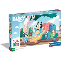 Bluey legpuzzel bluey op de glijbaan, 104st.