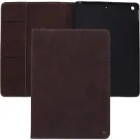 CASEME Bookcase hoesje - Tabletcase met pasjeshouder - Donkerbruin - Geschikt voor: Apple iPad 10.2 2021 (9e gen)/iPad 10.2 (2020)/iPad 10.2 (2019)