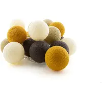 Cotton Ball Lights - LED lichtslinger voor buiten - STARTERSET - verlengbaar - 20 lampjes - Sol