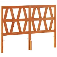vidaXL Hoofdbord 160 cm massief grenenhout wasbruin
