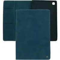 CASEME Bookcase hoesje - Tabletcase met pasjeshouder - Groenblauw - Geschikt voor: Samsung Galaxy Tab A7 lite