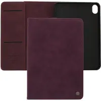 CASEME Bookcase hoesje - Tabletcase met pasjeshouder - Bordeaux- Geschikt voor: Apple iPad Mini 6 2021 (8.3 inch) & iPad Mini 7 (2024)