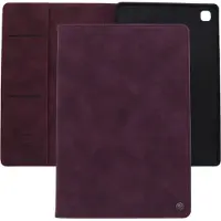 CASEME Bookcase hoesje - Tabletcase met pasjeshouder - Bordeaux- Geschikt voor: Samsung Galaxy Tab A7 10.4 (2020)