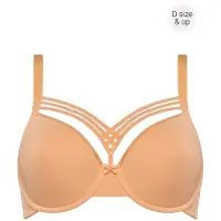 Marlies Dekkers Dame De Paris Apricot And Gold Plunge Bra Size: 85F | Bras Outlet | Dames | Geel