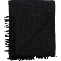 Røros Tweed Vega deken 150x210 cm Black