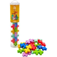 Plus plus BIG Tube tropical 15 delige bouwset - 3431 - Bouwspeelgoed - Constructiespeelgoed - Set met bouwstenen - Vanaf 1 jaar