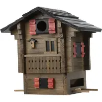 Wildlife Garden Vogelhuisje Multiholk Fjällstugan- Nestkastje - - Houtkleur - WG215