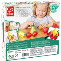 Hape Speelgoed Fruit Set - 9-delig houten speelkeukenaccessoire voor kinderen vanaf 3 jaar