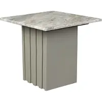 Dutchbone Bijzettafel Clayton | metaal grijs 40x40x35 cm bijzettafels | NADUVI