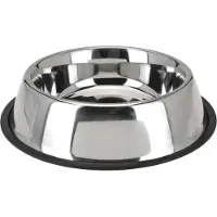 K&M Dogs Collection Hondenvoer- En Drinkbak Ema 1,7 Liter Rvs 33,5 Cm Zilver