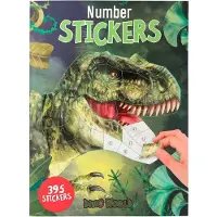 Dino - Dino World Number Sticker - stickerboek
