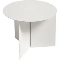 HAY Bijzettafel Slit White Round Ø45 x H35,5 cm
