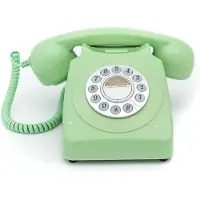 GPO 746PUSHGREEN - Telefoon retro jaren ‘70, druktoetsen, mintgroen