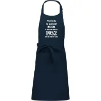Kariban Mijncadeautje - Luxe schort - Nobody is perfect - 1952 - navy blue