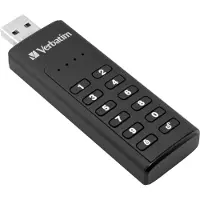Verbatim Keypad Secure USB-stick 128 GB Zwart 49429 USB-A 3.2 Gen 1