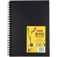 Derwent A4 Schetsboek voor Tekenen en Schrijven - 40 Vellen - Zuurvrij Papier - Professionele Kwaliteit - Zwart