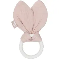 Jollein Bijtring Siliconen Bunny Ears - Wild Rose