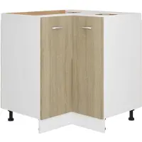 vidaXL Hoekonderkast Lyon 75,5x75,5x81,5 cm sonoma eikenkleurig