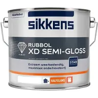 Sikkens Rubbol XD Semi Gloss | Halfglans Lakverf Buiten 2,5 LTR - Kleur|1|2