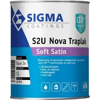 Sigma S2U Nova Traplak Soft Satin | Zijdeglans Anti-slip Trapverf 1 LTR - Kleur|1|2