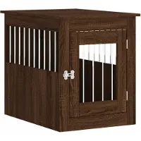 vidaXL Hondenkennel in meubelstijl, bruin, eikenlook, 55x75x65 cm