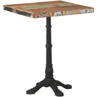 vidaXL Bistrotafel 60x60x76 cm massief gerecycled hout