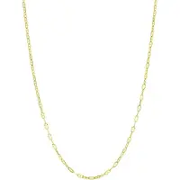 Lucardi Dames Ketting - 9 karaat - Ketting - Cadeau - 46 cm - Geelgoud