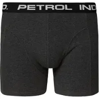 Petrol Industries Boxershorts grijs gemêleerd / zwart / wit