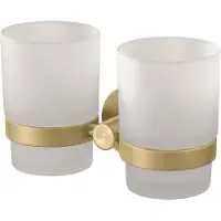 Haceka Kosmos dubbele bekerhouder goud geborsteld