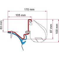 Fiamma VW T6 Kepler Kit H1-L2 >2014 F35