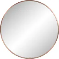Ben Callisto ronde spiegel met LED verlichting en anti-condens Ø80cm geborsteld koper
