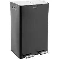 Luzzo florida pedaalemmer prullenbak afvalscheiding 60 liter -