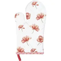 Clayre & Eef Rode Ovenhandschoen 16*30 cm POF44
