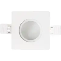 Interlight Frames MR16 GU10 | MR16 frame 90mm vierkant wit RAL9016 IP65