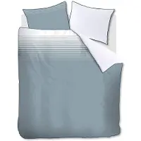 Silvana dekbedovertrek Elena - Blauw grijs 200x200/220 cm