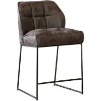 Livin24 Industriële barkruk Abel antraciet 70 cm