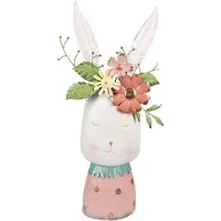 Clayre & Eef Bloempot konijn 62 cm ijzer decoratie beeld