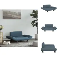 vidaXL Hondenbed, donkergrijs, 70x45x28 cm, stof - Hondenbedden