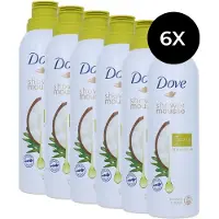Dove Coconut Oil doucheschuim - 6 x 200 ml Douchegel