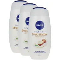 Nivea Caring Shea Butter & Botanical Oil Shower Cream - 3 x 250 ml
